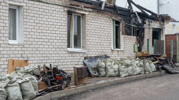 Professional Fire Damage Removal technician working in Apollo Beach, FL
